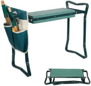 Dporticus 2 in 1 Foldable Gardening Kneeler Seat Bench