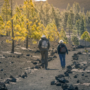 older couple hiking