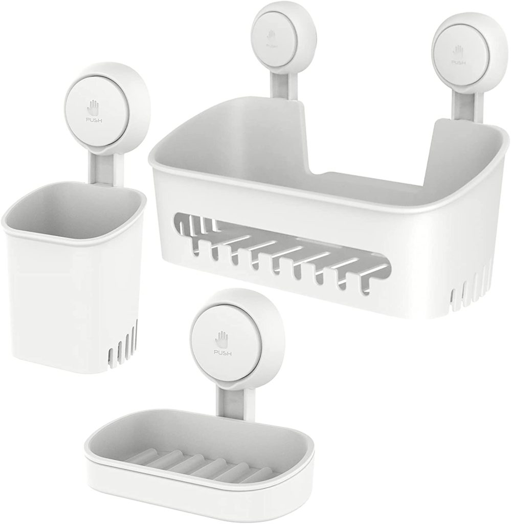 shower caddy suction cup set